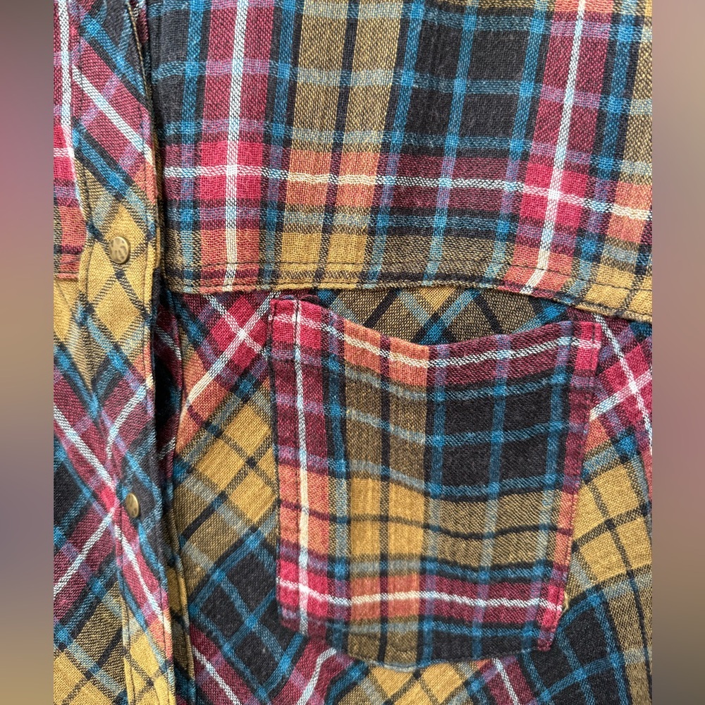 Free People Multicolor Plaid Shirt - Picture 5 of 11
